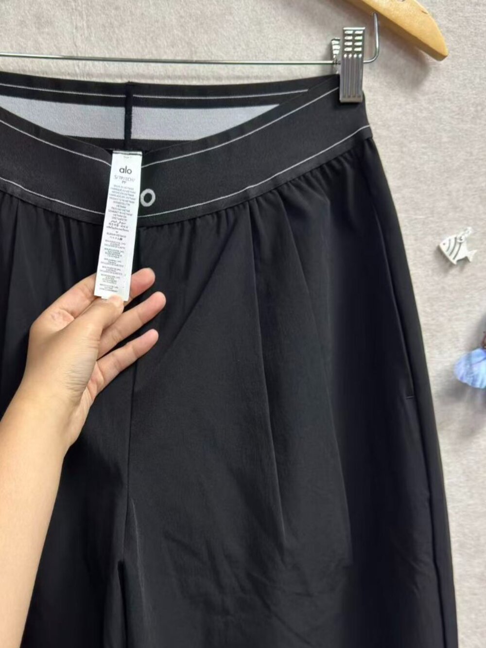 ALO Yoga Black Suit Up Trouser Regular 30"👩💻Effortless Straight Fit Pants🔥 - Picture 4 of 9